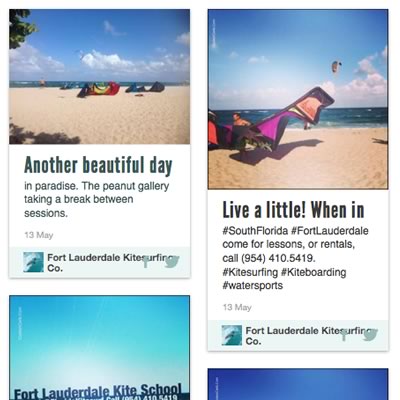 facebook updates on Fort Lauderdale Kitesurfing